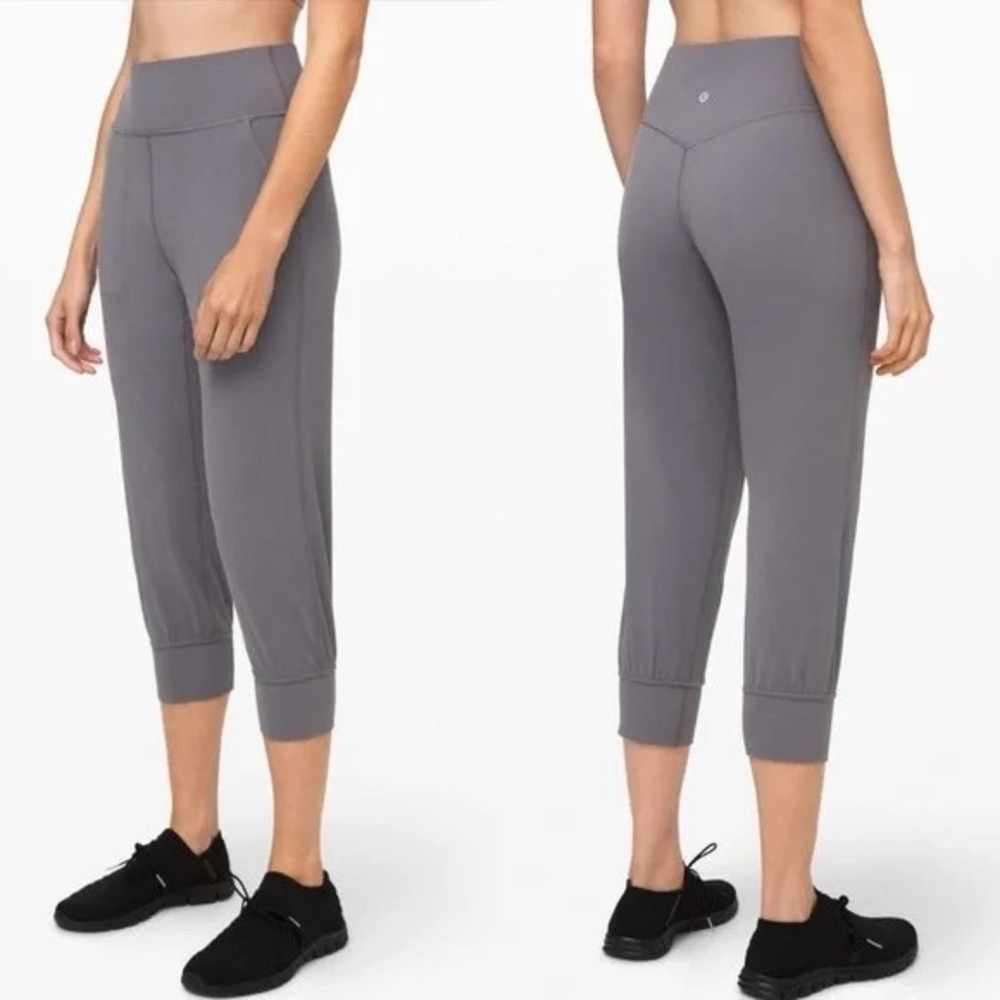 Lululemon High Rise Align Jogger Crop 23" Gray Size 12 Athletic Athleisure